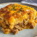 Cheesy Hamburger Hashbrown Casserole