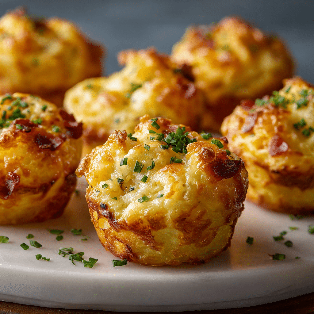 Cheesy Mashed Potato Puff Bites