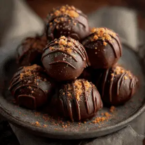 Chocolate Covered Gingerbread Truffles