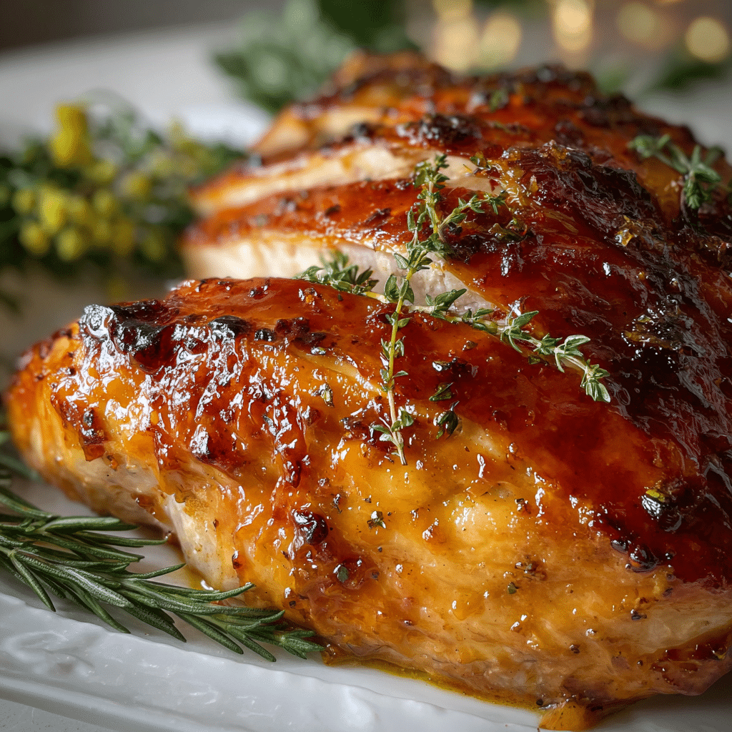 Christmas Maple Butter Glazed Turkey Breast