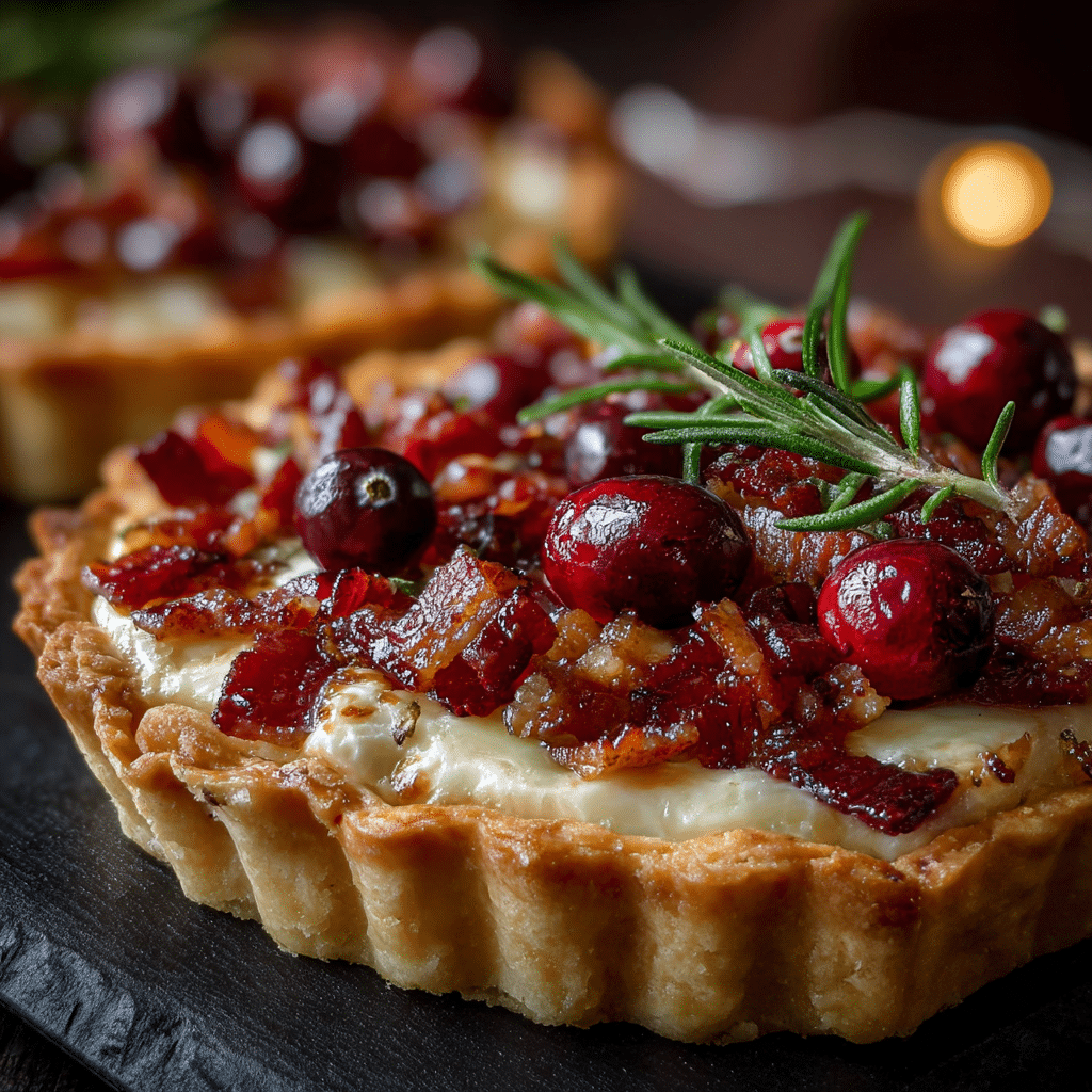 Cranberry Brie Tart with Pancetta