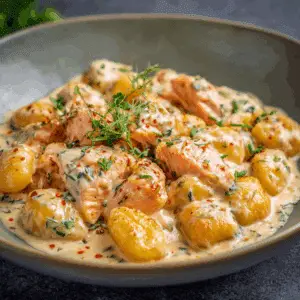 Creamy Salmon Gnocchi