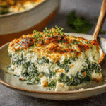 Creamy Spinach and Cottage Cheese Casserole