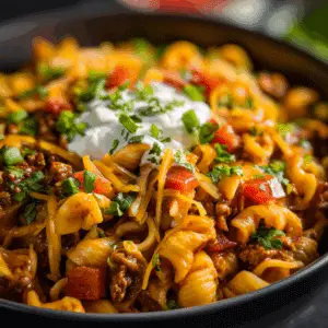 Crockpot Taco Pasta