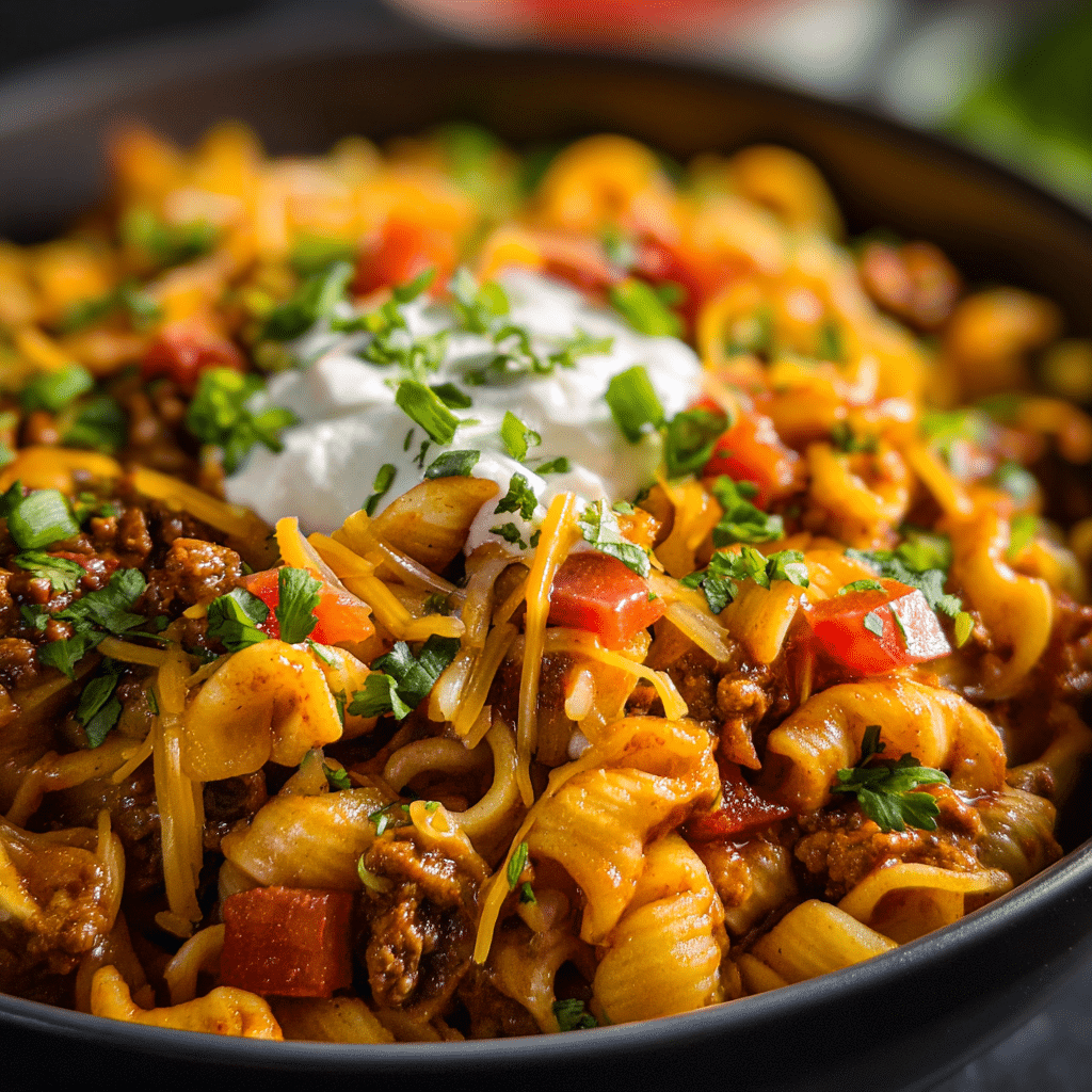 Crockpot Taco Pasta