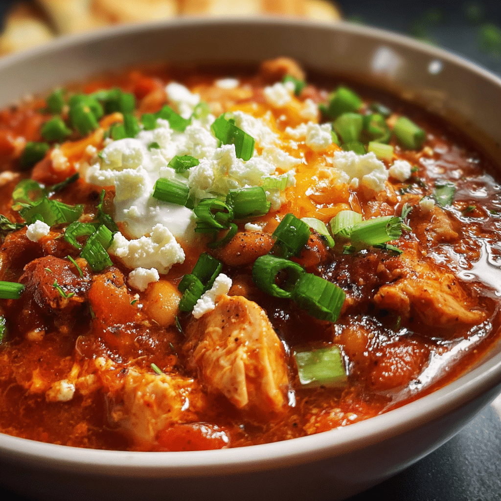 Easy Buffalo Chicken Chili