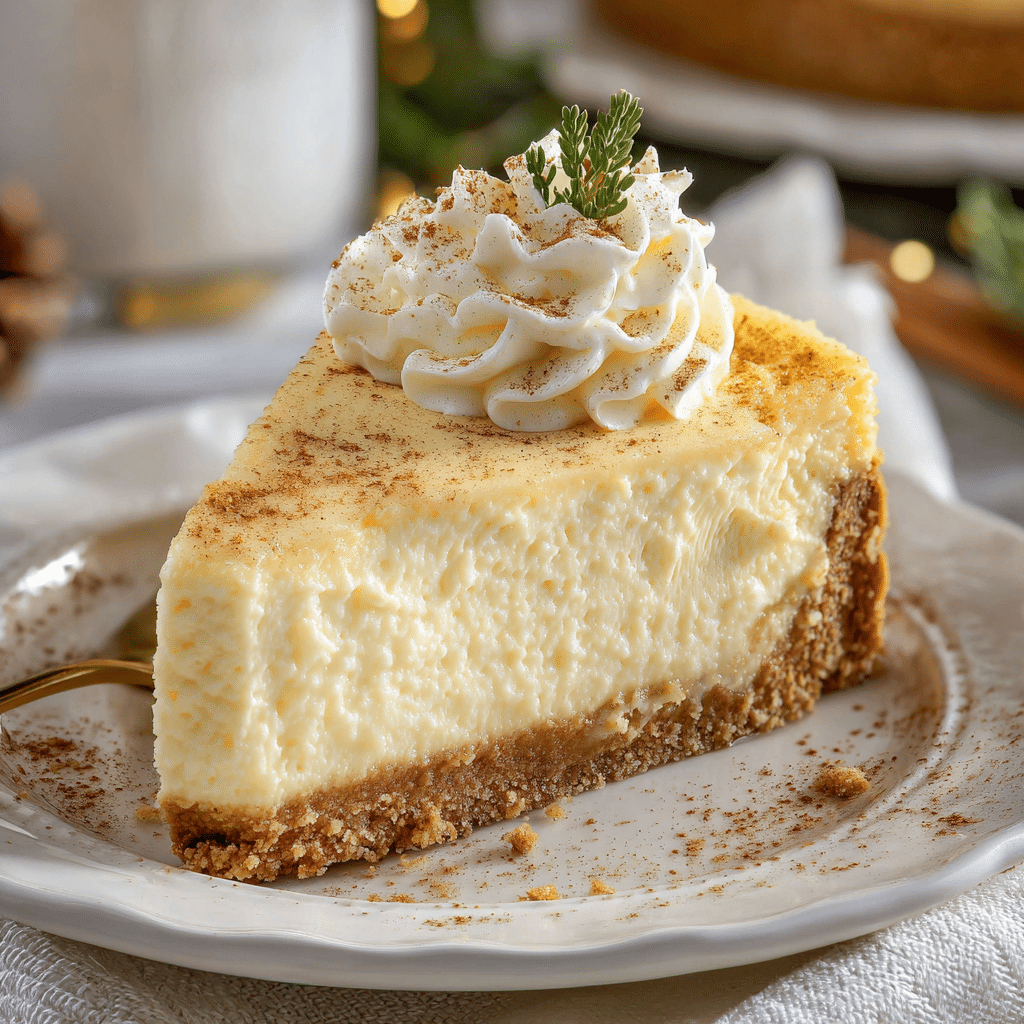 Eggnog Cheesecake