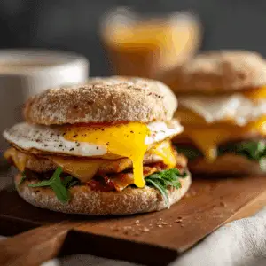 Healthy Make-Ahead Breakfast Sandwiches
