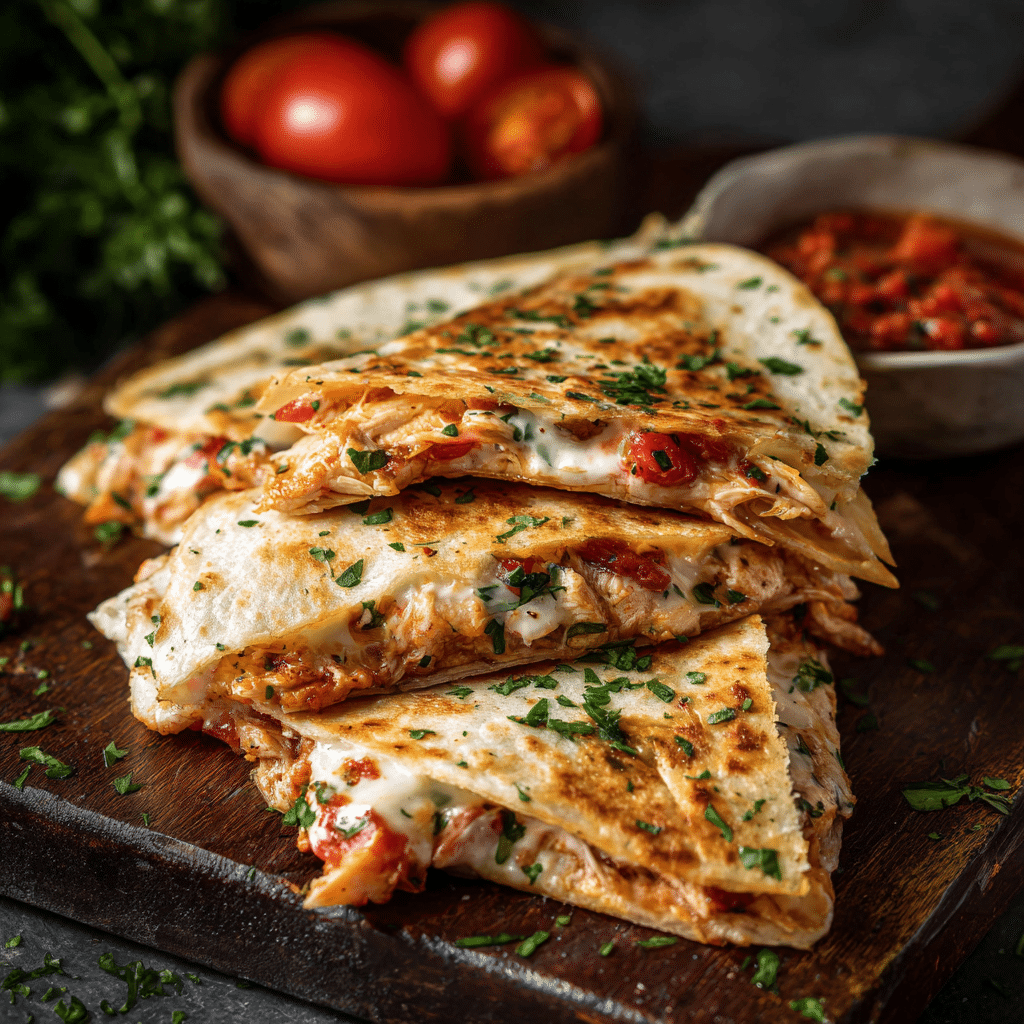 Italian Chicken Quesadillas