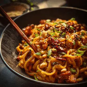 Kung Pao Chicken Noodles