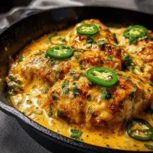 One Pan Cheesy Jalapeño Chicken
