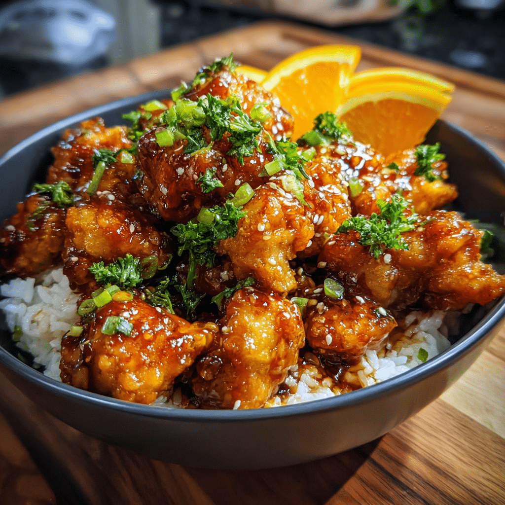 Orange Chicken Bowls