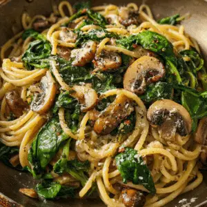 Spinach Mushroom Pasta