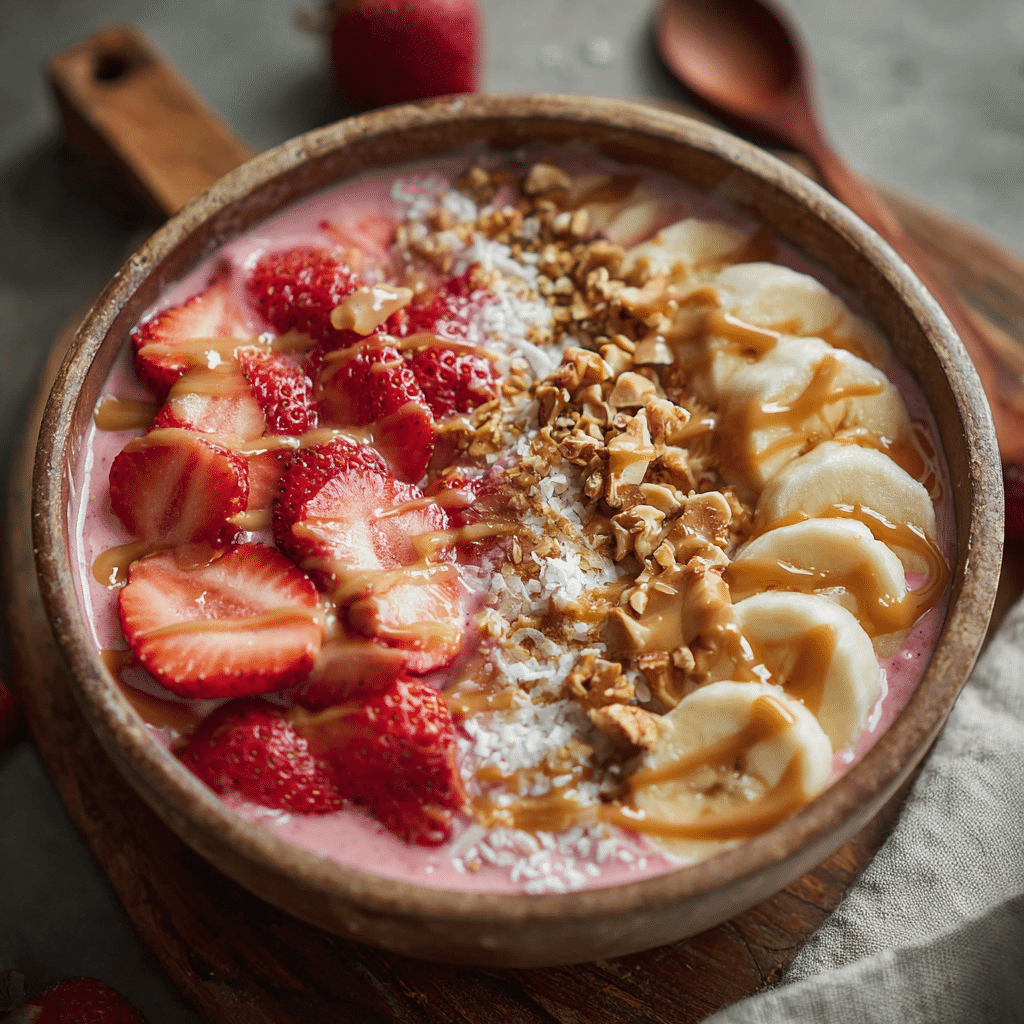 Strawberry Banana Smoothie Bowl