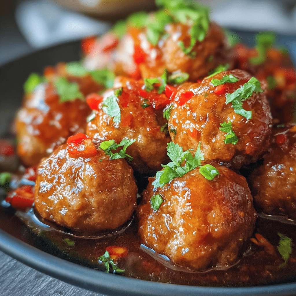 Sweet Chili Meatballs Crockpot