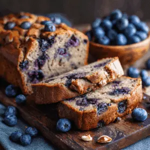 Vegan Blueberry Banana Bread