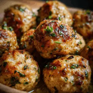 Baked Chicken Meatballs