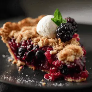 Berry Crumble Pie