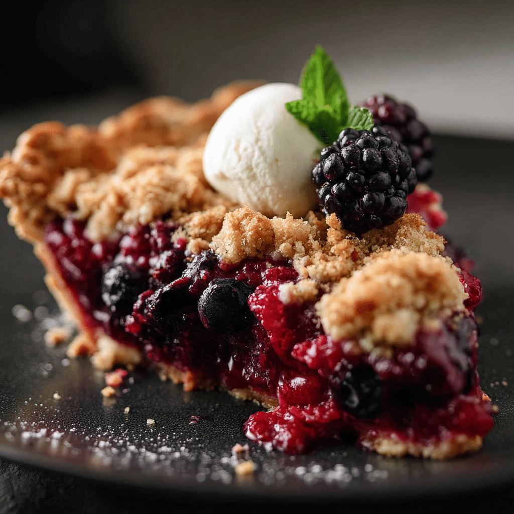 Berry Crumble Pie