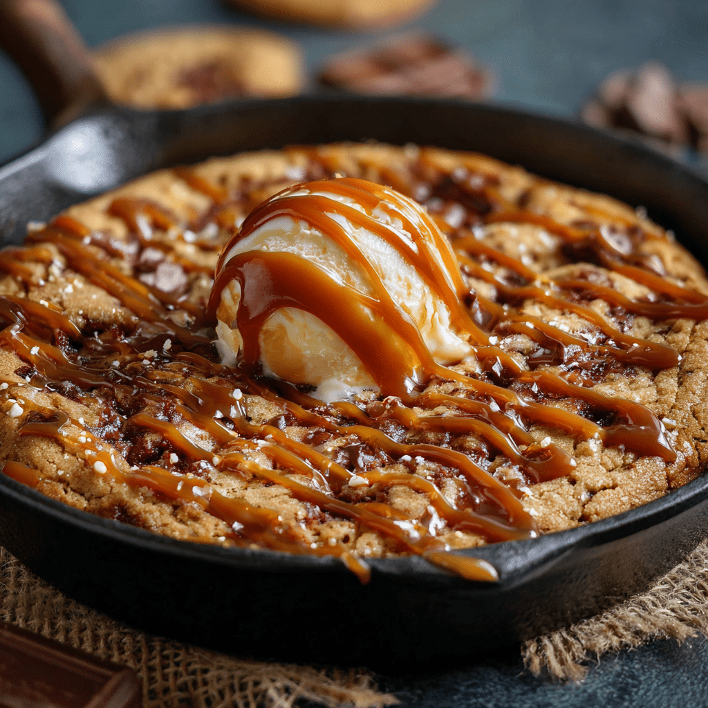 Caramel Skillet Cookie