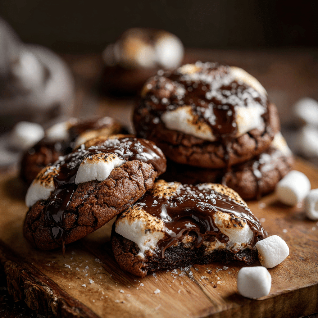Chocolate Marshmallow Cookies