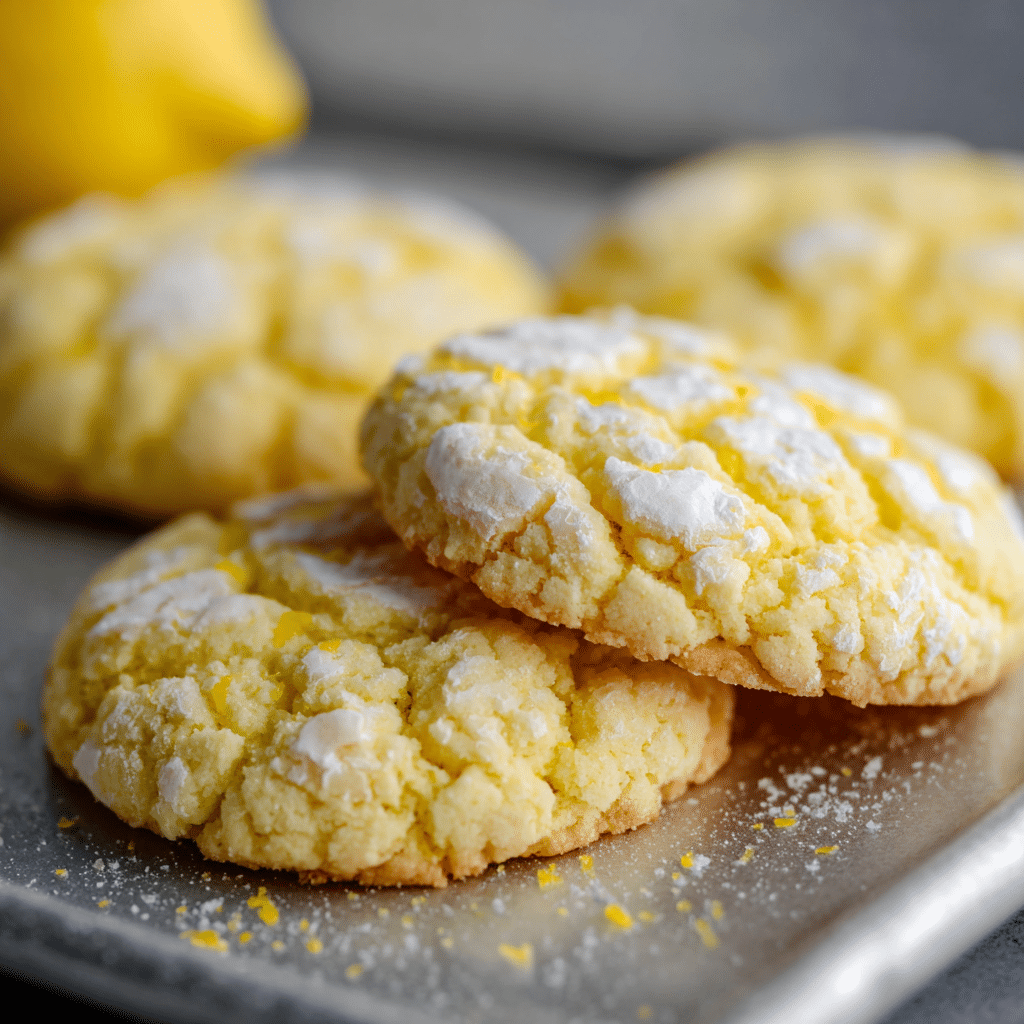 Lemon Cake Mix Cookies