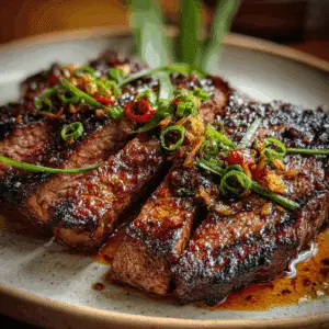 Lemongrass-Ginger Coconut Grilled Steak