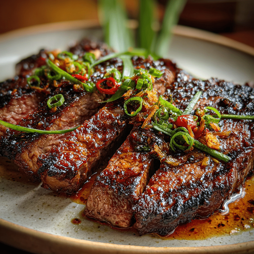 Lemongrass-Ginger Coconut Grilled Steak