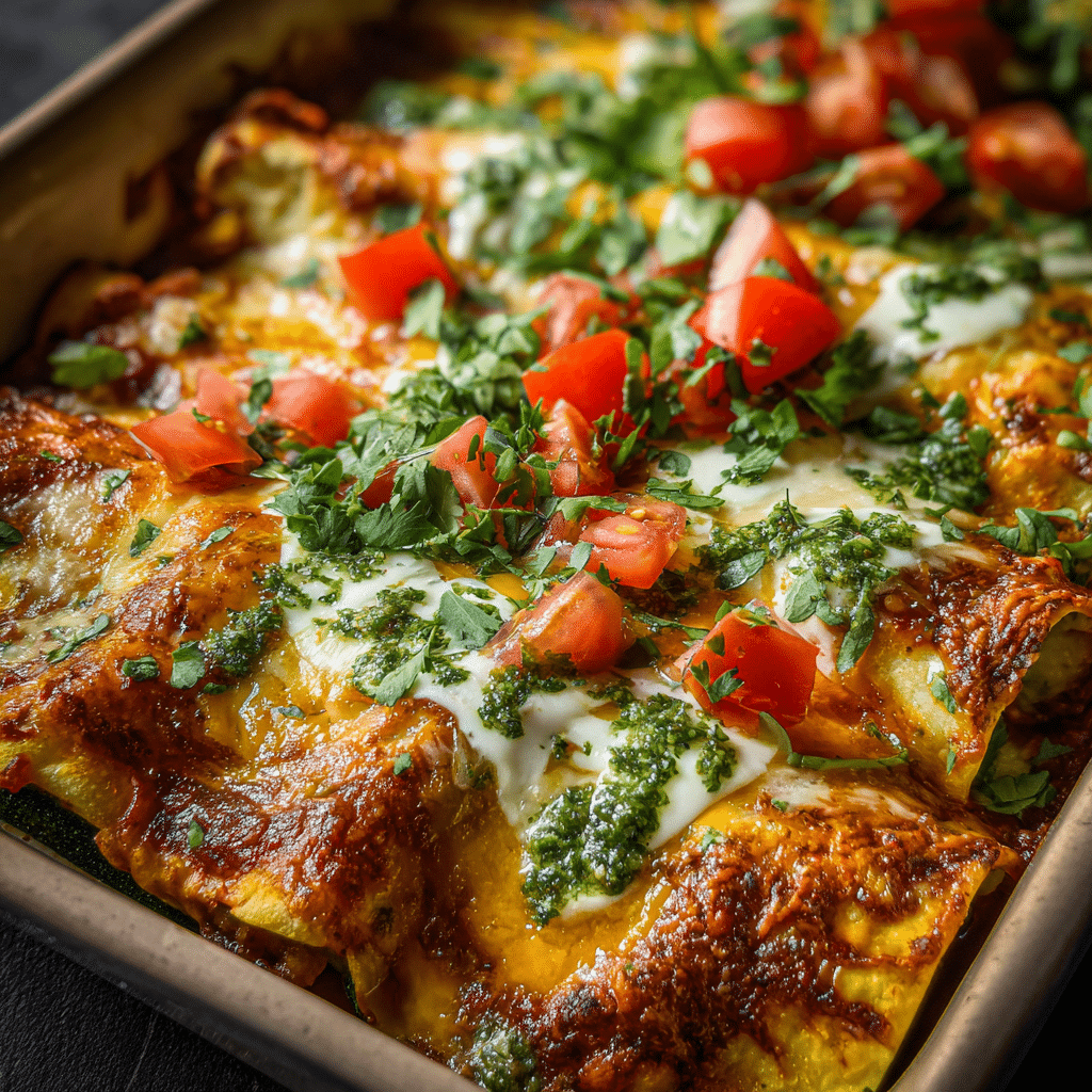 Low-Carb Zucchini Enchiladas