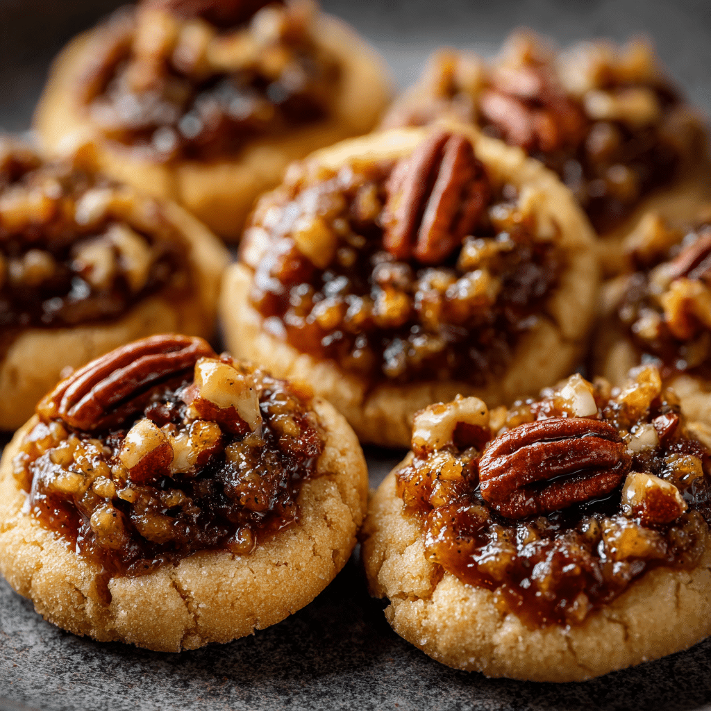Pecan Pie Thumbprint Cookies