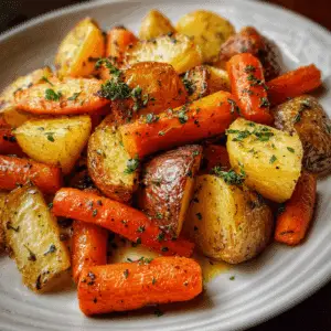 Roasted Potatoes and Carrots