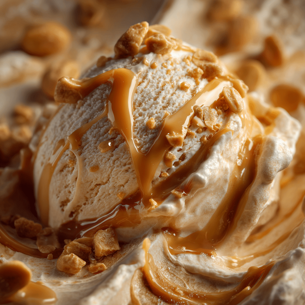 Salted Caramel Peanut Butter Ice Cream