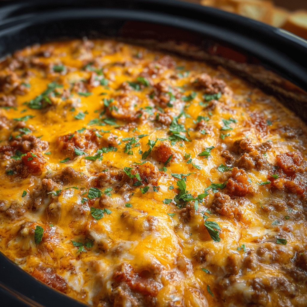 Slow-Cooker Cheeseburger Dip