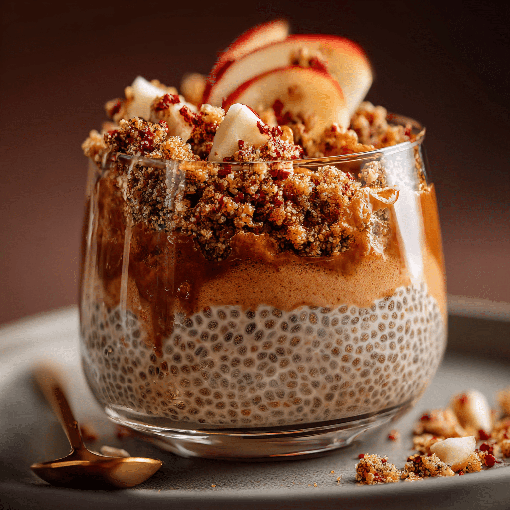 Apple Crumble Chia Pudding