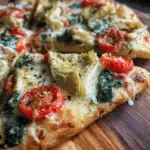Artichoke, Tomato, and Spinach Pizza