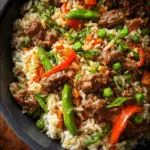 Asian Rice and Beef Stir Fry