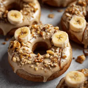 Baked Banana Donuts