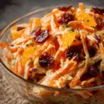 Carrot Apple Salad with Cranberries and Mandarin Oranges