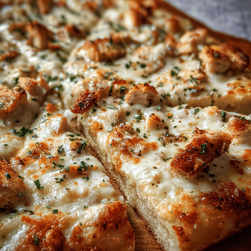 Chicken Alfredo Pizza