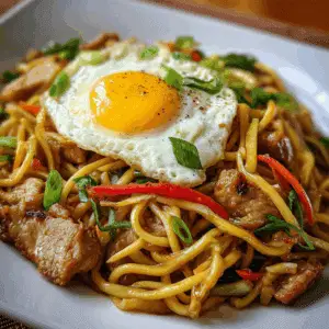 Egg and Pork Lo Mein