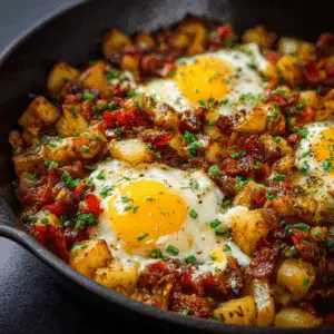 Meat and Potatoes Breakfast Skillet