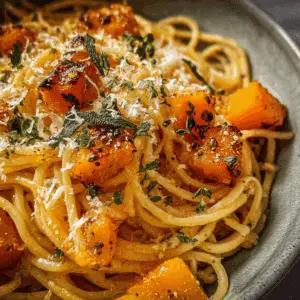 Roasted Butternut Squash with Pasta and Brown Butter