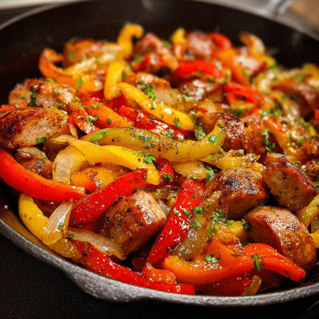 Sausage and Peppers Skillet