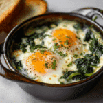 Spinach and Baked Eggs