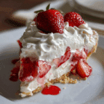 Strawberry Cream Angel Pie