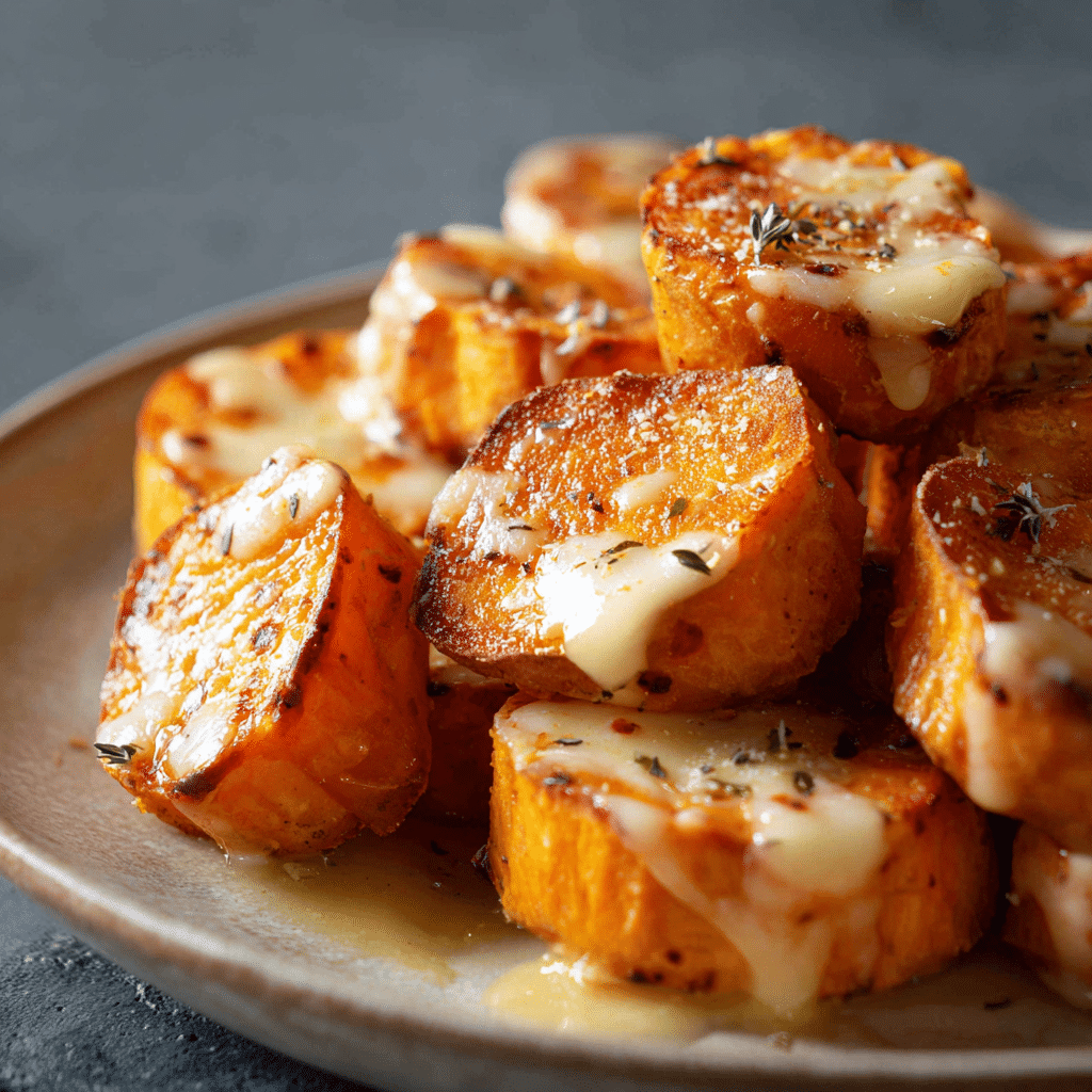Sweet Potato Bites with Cheese
