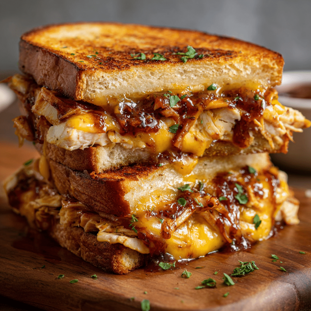 BBQ Chicken Grilled Cheese