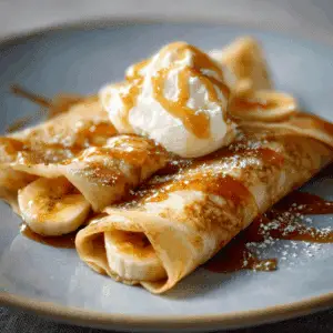 Caramelized Banana Crepes