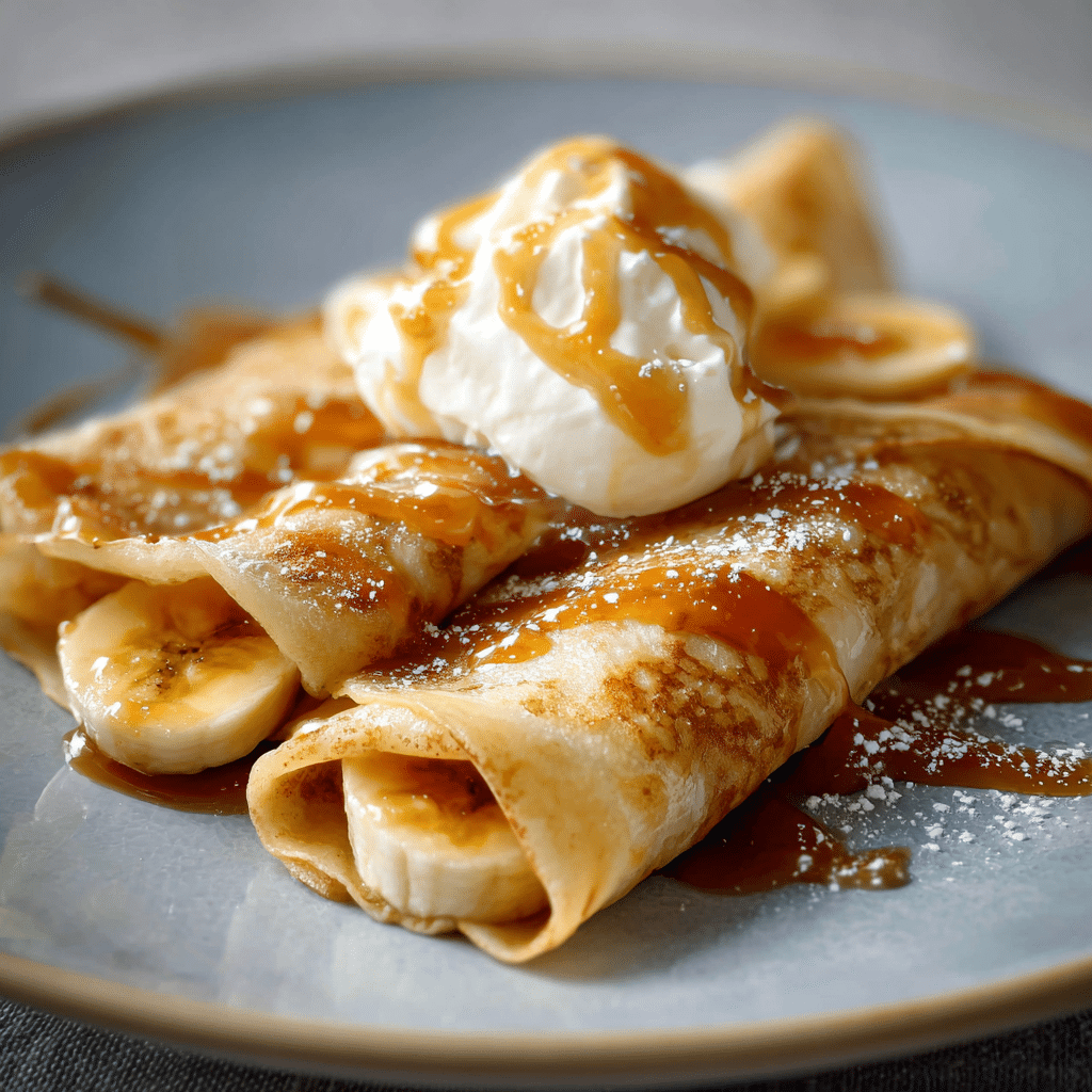 Caramelized Banana Crepes