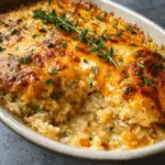 Cheesy Chicken Rice Bake